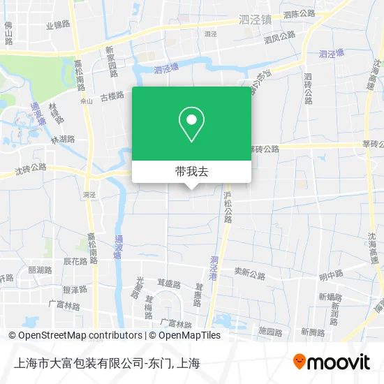 上海市大富包装有限公司-东门地图