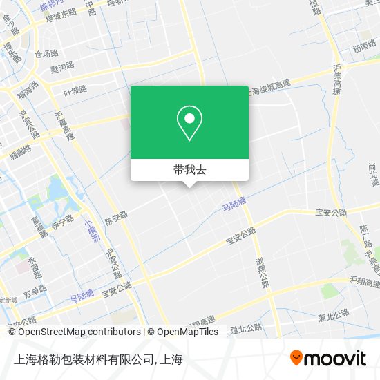上海格勒包装材料有限公司地图