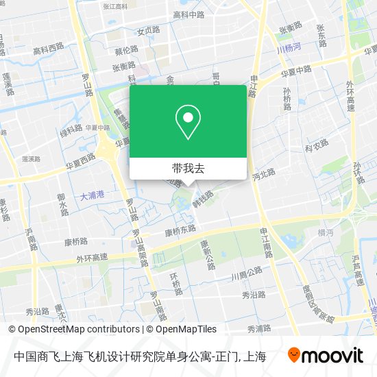中国商飞上海飞机设计研究院单身公寓-正门地图