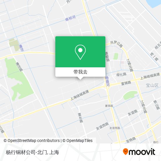 杨行铜材公司-北门地图