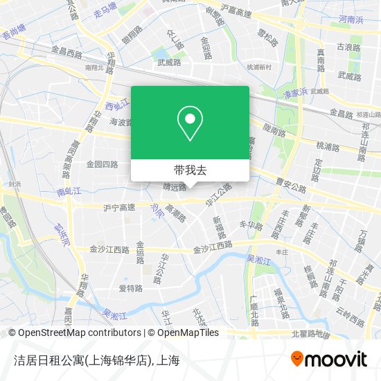 洁居日租公寓(上海锦华店)地图