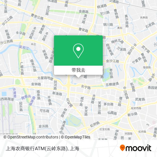 上海农商银行ATM(云岭东路)地图