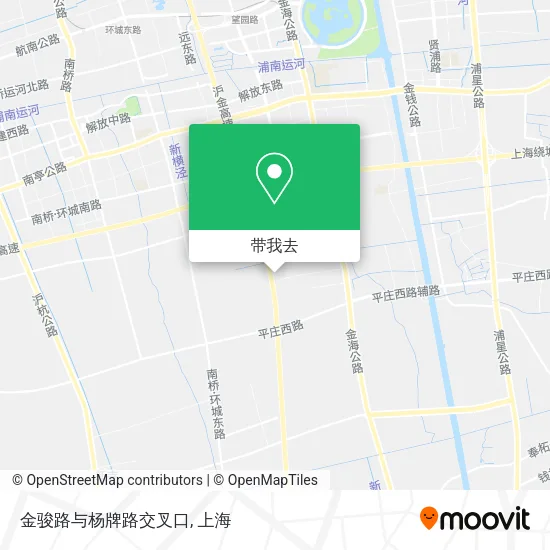 金骏路与杨牌路交叉口地图