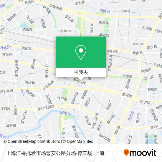 上海江桥批发市场曹安公路分场-停车场地图