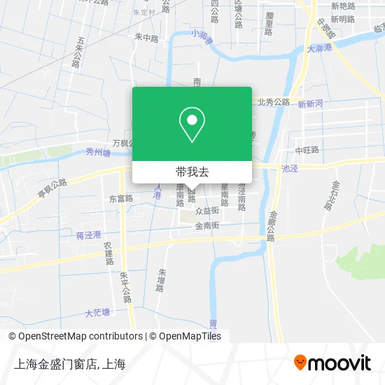 上海金盛门窗店地图
