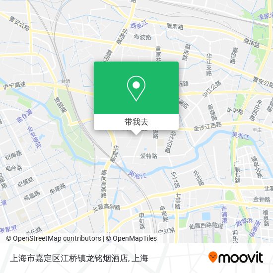上海市嘉定区江桥镇龙铭烟酒店地图