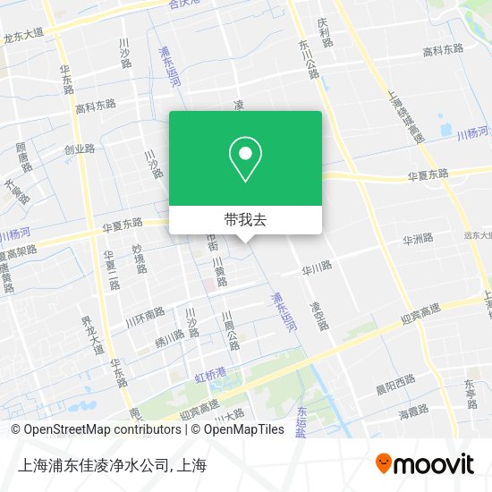 上海浦东佳凌净水公司地图