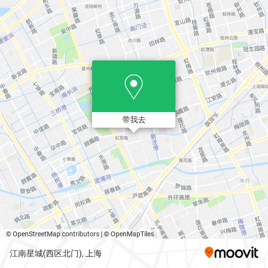 江南星城(西区北门)地图