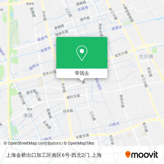 上海金桥出口加工区南区6号-西北2门地图