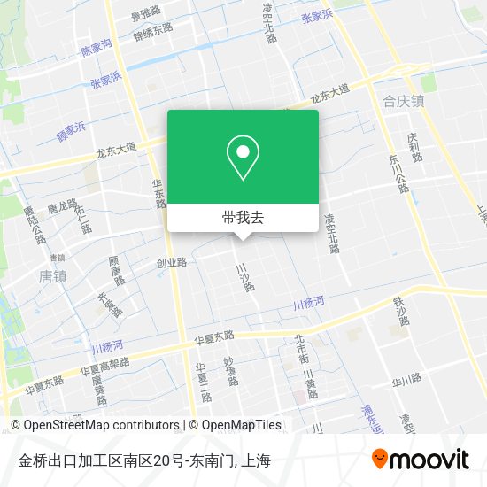 金桥出口加工区南区20号-东南门地图