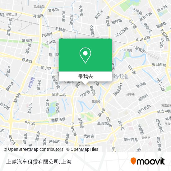 上越汽车租赁有限公司地图