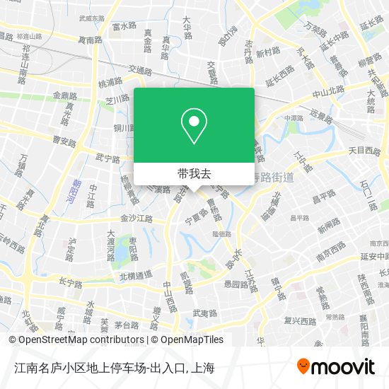 江南名庐小区地上停车场-出入口地图