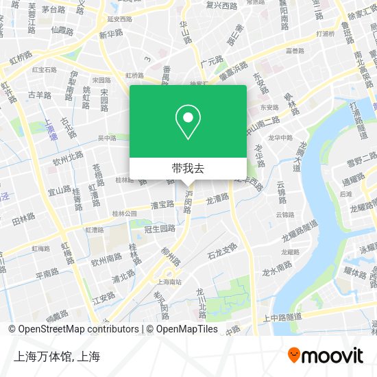 上海万体馆地图