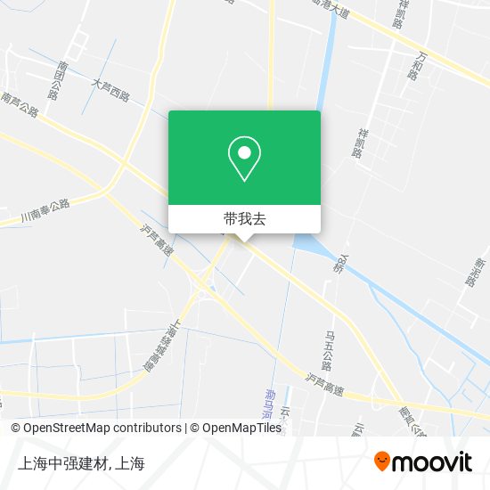 上海中强建材地图