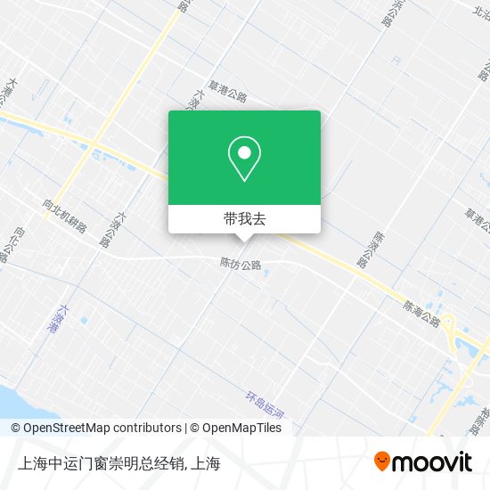 上海中运门窗崇明总经销地图