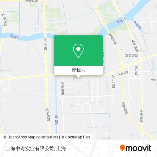 上海中奇实业有限公司地图