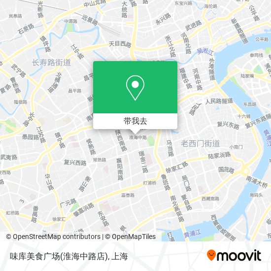 味库美食广场(淮海中路店)地图