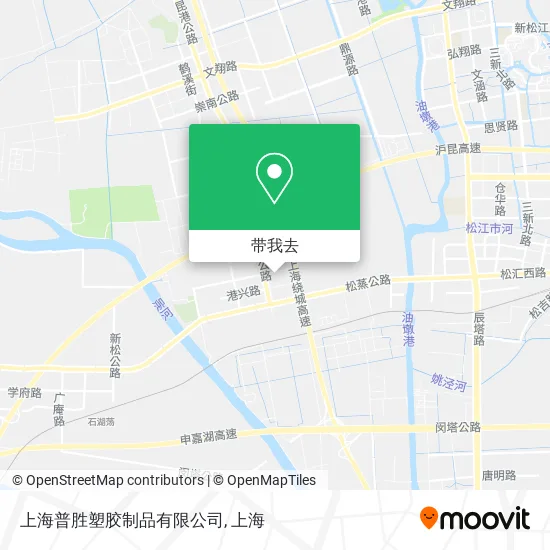 上海普胜塑胶制品有限公司地图