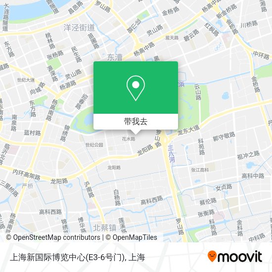 上海新国际博览中心(E3-6号门)地图