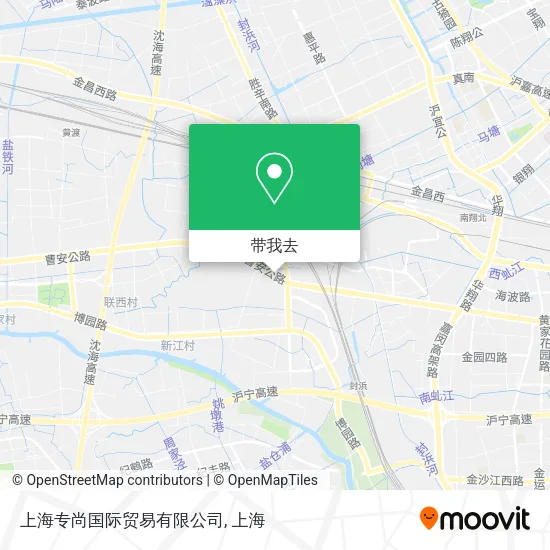 上海专尚国际贸易有限公司地图