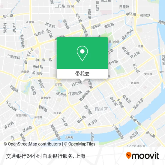 交通银行24小时自助银行服务地图