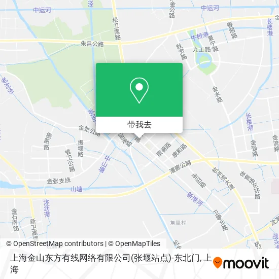 上海金山东方有线网络有限公司(张堰站点)-东北门地图