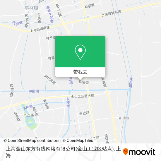上海金山东方有线网络有限公司(金山工业区站点)地图