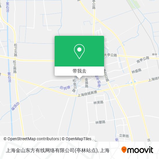 上海金山东方有线网络有限公司(亭林站点)地图