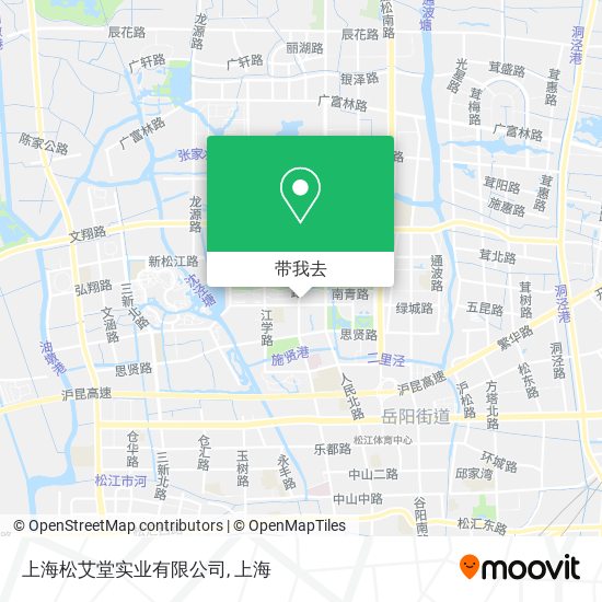 上海松艾堂实业有限公司地图