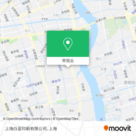 上海白蓝印刷有限公司地图