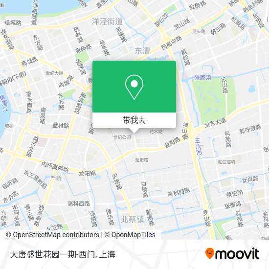 大唐盛世花园一期-西门地图