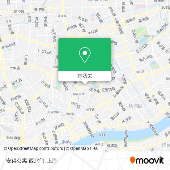 安得公寓-西北门地图