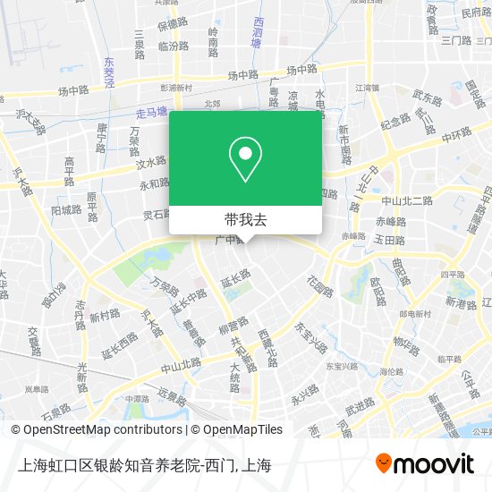 上海虹口区银龄知音养老院-西门地图