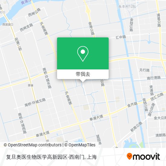 复旦奥医生物医学高新园区-西南门地图