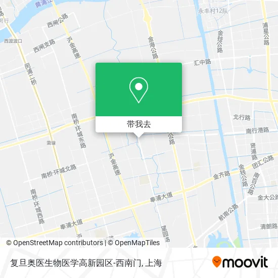 复旦奥医生物医学高新园区-西南门地图