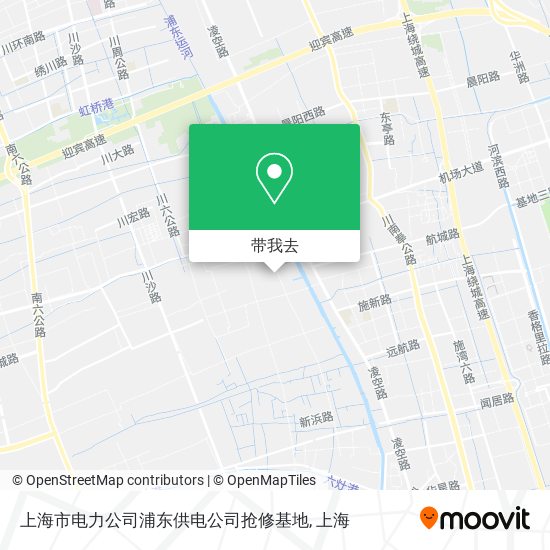 上海市电力公司浦东供电公司抢修基地地图