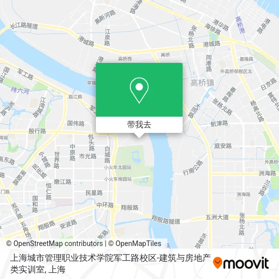 上海城市管理职业技术学院军工路校区-建筑与房地产类实训室地图
