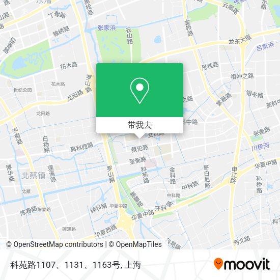 科苑路1107、1131、1163号地图