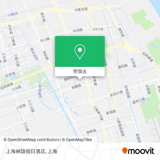 上海林隐假日酒店地图