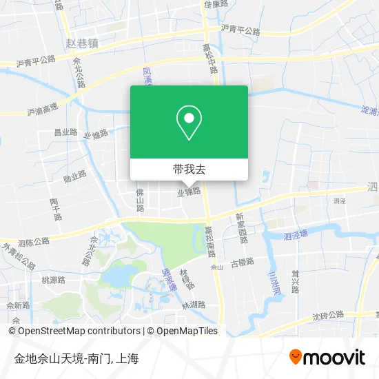 金地佘山天境-南门地图