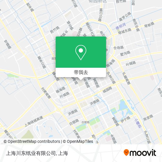 上海川东纸业有限公司地图