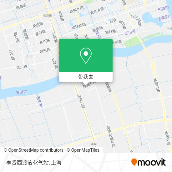 奉贤西渡液化气站地图