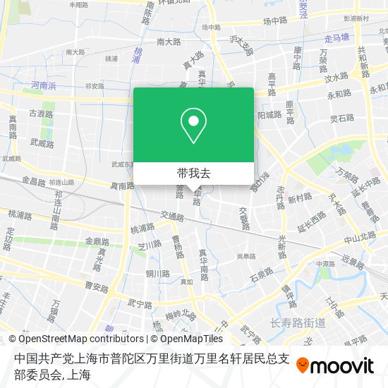 中国共产党上海市普陀区万里街道万里名轩居民总支部委员会地图
