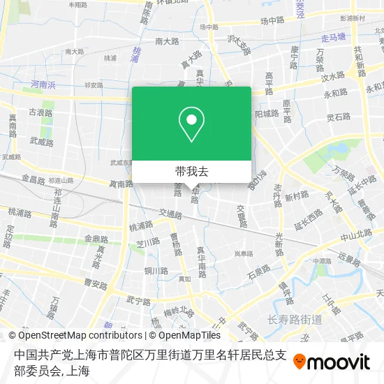 中国共产党上海市普陀区万里街道万里名轩居民总支部委员会地图