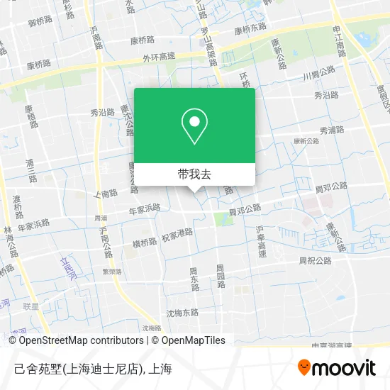 己舍苑墅(上海迪士尼店)地图