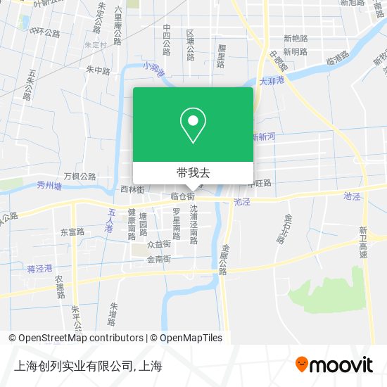 上海创列实业有限公司地图