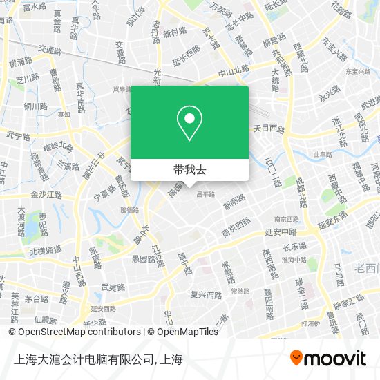 上海大滬会计电脑有限公司地图