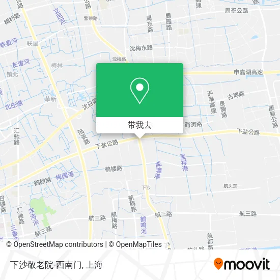 下沙敬老院-西南门地图