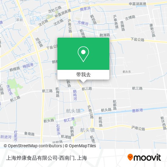 上海烨康食品有限公司-西南门地图