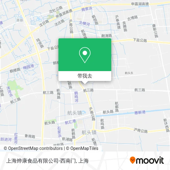 上海烨康食品有限公司-西南门地图